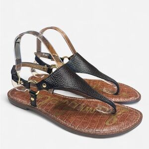 Sam Edelman Black and Brown Sandals